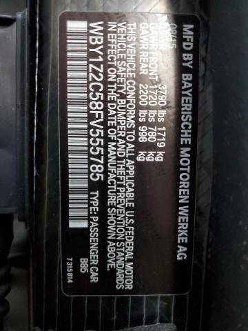 WBY1Z2C58FV555785 - 2015 BMW I3 BEV WHITE photo 14