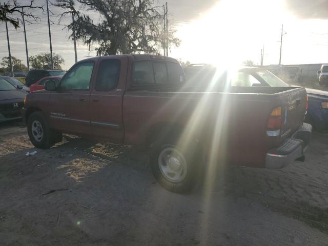 5TBRT341X4S454609 - 2004 TOYOTA TUNDRA ACCESS CAB SR5 BURGUNDY photo 2