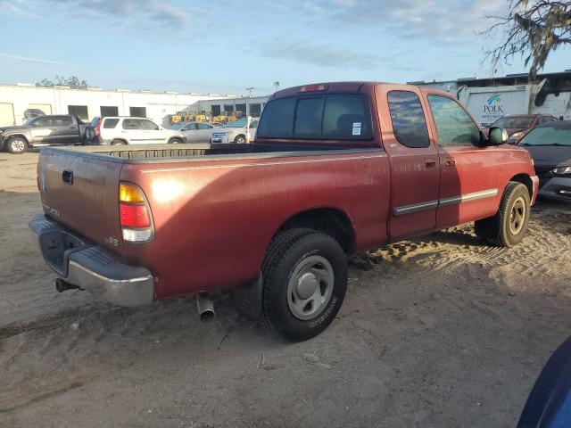 5TBRT341X4S454609 - 2004 TOYOTA TUNDRA ACCESS CAB SR5 BURGUNDY photo 3