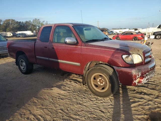 5TBRT341X4S454609 - 2004 TOYOTA TUNDRA ACCESS CAB SR5 BURGUNDY photo 4