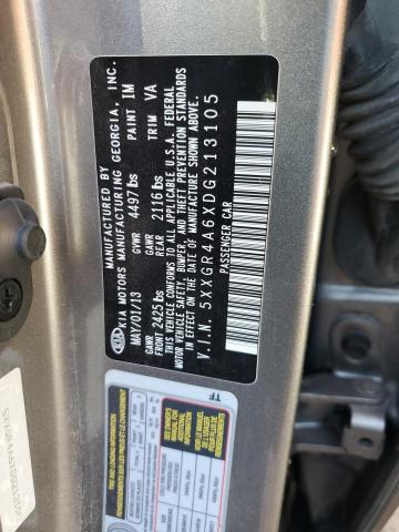 5XXGR4A6XDG213105 - 2013 KIA OPTIMA SX SILVER photo 13