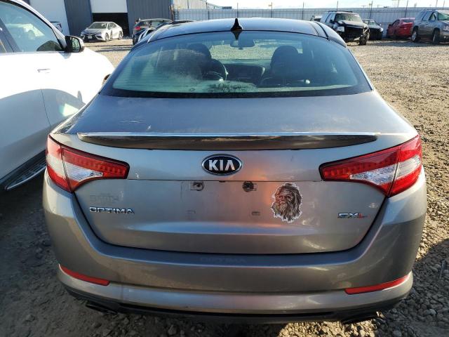 5XXGR4A6XDG213105 - 2013 KIA OPTIMA SX SILVER photo 6