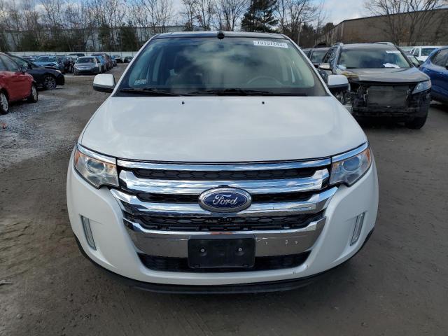 2FMDK4JC5DBB68440 - 2013 FORD EDGE SEL WHITE photo 5