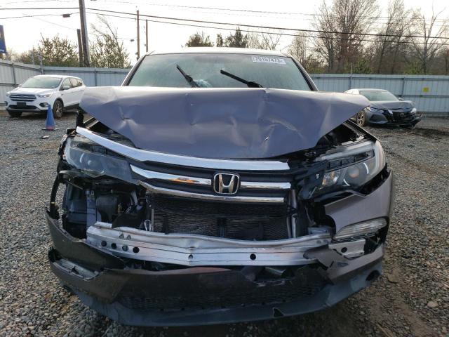 5FNYF5H54HB008999 - 2017 HONDA PILOT EXL GRAY photo 5