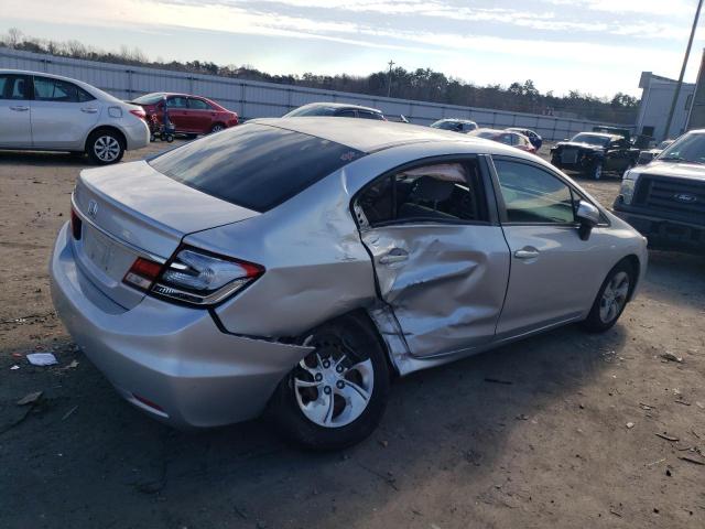 19XFB2F54FE019542 - 2015 HONDA CIVIC LX SILVER photo 3