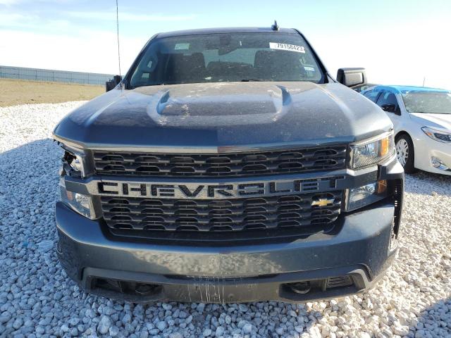 1GCPWBEK1MZ178293 - 2021 CHEVROLET SILVERADO C1500 CUSTOM GRAY photo 5