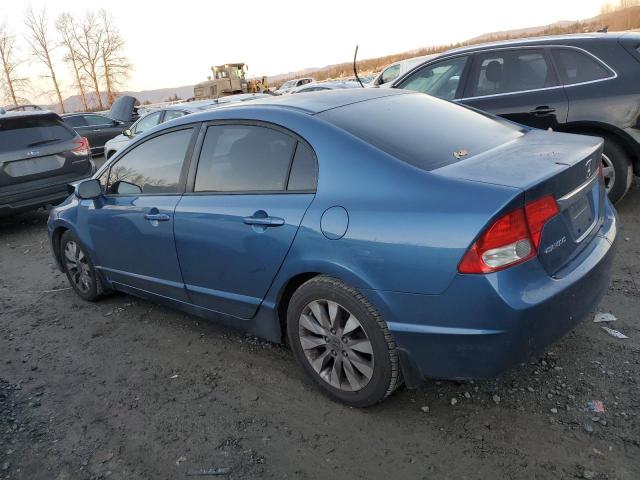 19XFA1F98BE005105 - 2011 HONDA CIVIC EXL BLUE photo 2