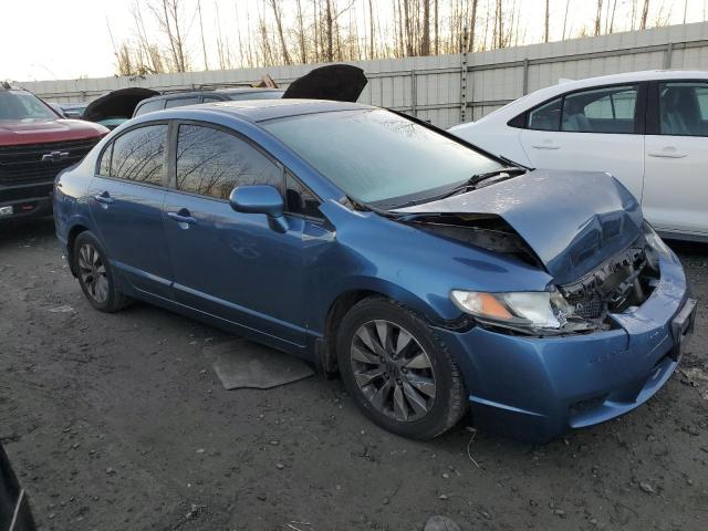 19XFA1F98BE005105 - 2011 HONDA CIVIC EXL BLUE photo 4