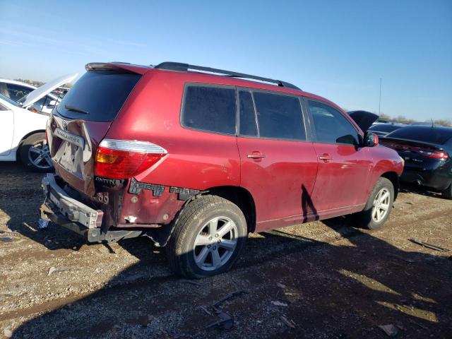 JTEES41A982020600 - 2008 TOYOTA HIGHLANDER RED photo 3