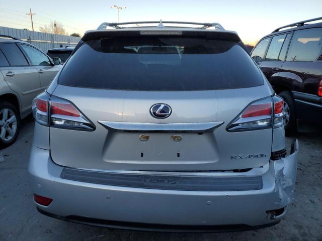 2T2BC1BA0FC005558 - 2015 LEXUS RX 450H SILVER photo 6