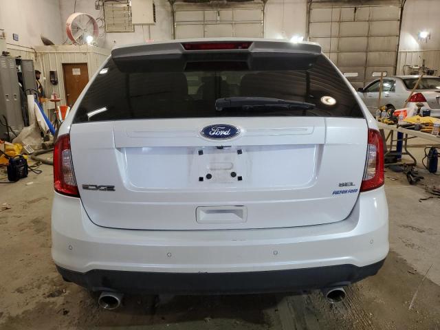 2FMDK3JC1BBB38276 - 2011 FORD EDGE SEL WHITE photo 6