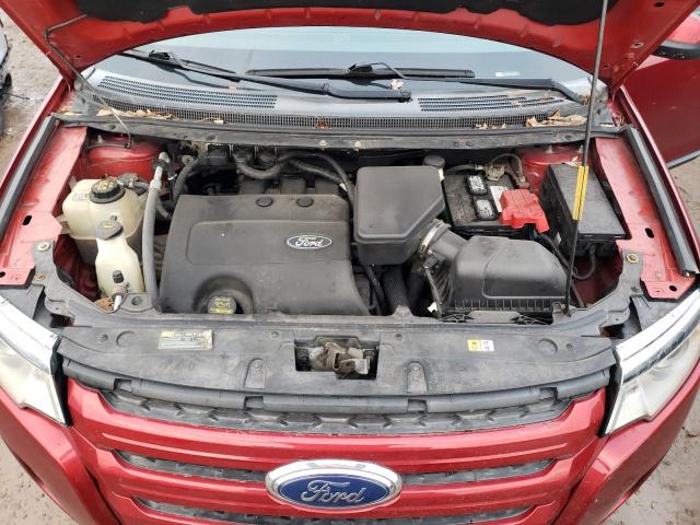 2FMDK3JC2DBA21227 - 2013 FORD EDGE SEL RED photo 11