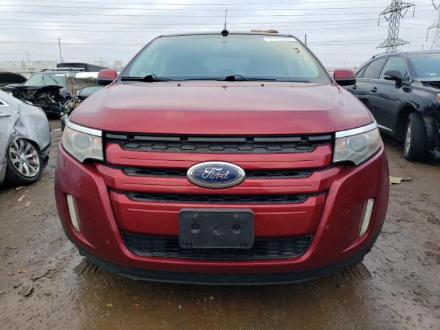 2FMDK3JC2DBA21227 - 2013 FORD EDGE SEL RED photo 5