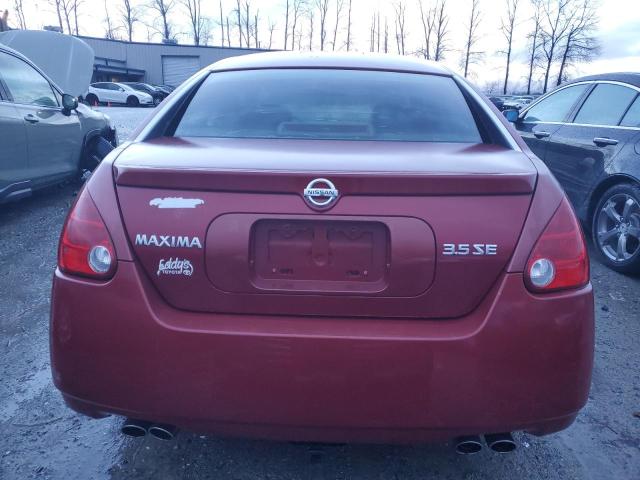 1N4BA41EX4C812049 - 2004 NISSAN MAXIMA SE RED photo 6