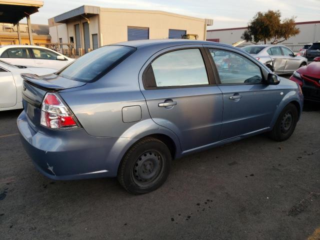 KL1TD56637B110704 - 2007 CHEVROLET AVEO BASE Mavi foto 3