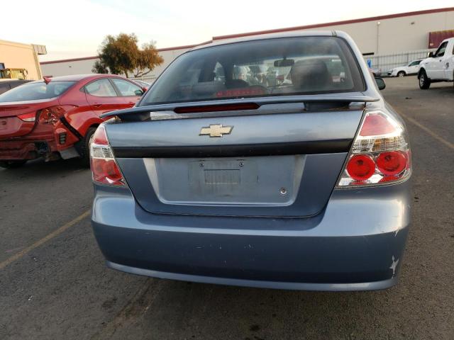 KL1TD56637B110704 - 2007 CHEVROLET AVEO BASE Mavi foto 6