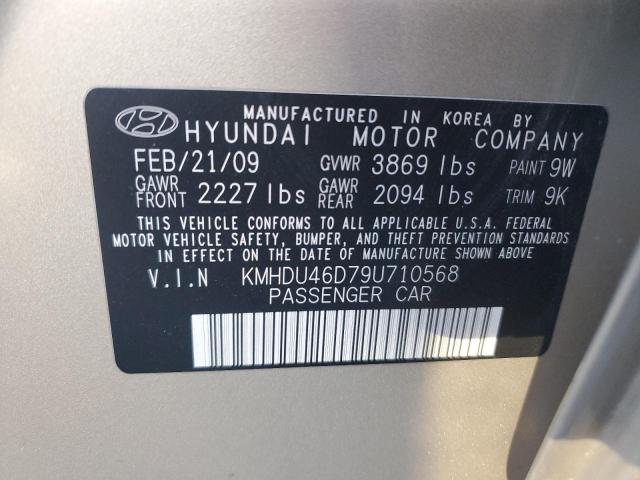 KMHDU46D79U710568 - 2009 HYUNDAI ELANTRA GLS GOLD photo 13