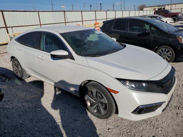 19XFC2F60KE039349 - 2019 HONDA CIVIC LX WHITE photo 4