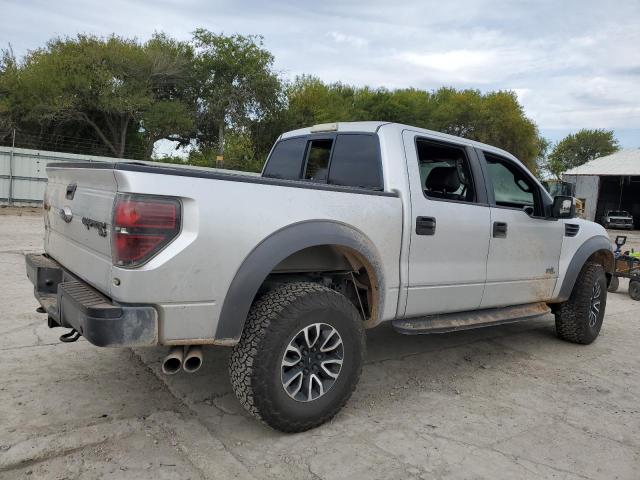 1FTFW1R66EFC51289 - 2014 FORD F150 SVT RAPTOR SILVER photo 3