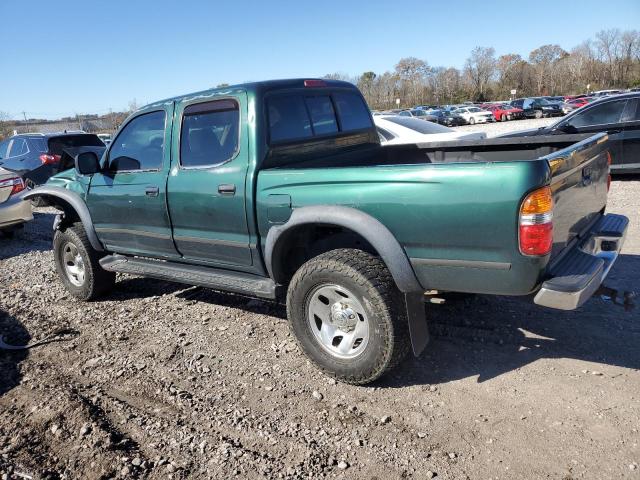5TEGN92N81Z744671 - 2001 TOYOTA TACOMA DOUBLE CAB PRERUNNER GREEN photo 2