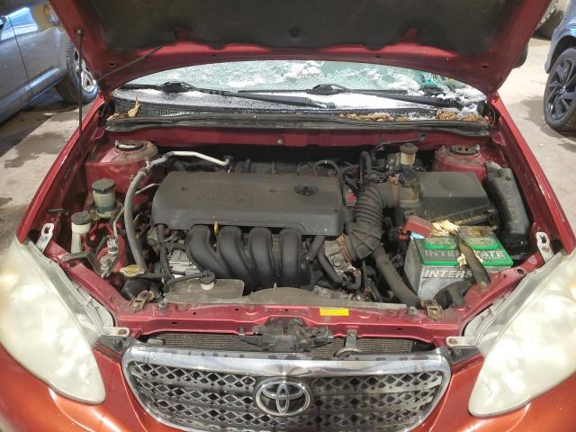 JTDBR32E770114645 - 2007 TOYOTA COROLLA CE RED photo 11