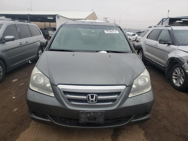 5FNRL38497B446764 - 2007 HONDA ODYSSEY EX GRAY photo 5