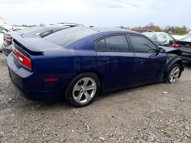 2C3CDXBG4EH113509 - 2014 DODGE CHARGER SE BLUE photo 3