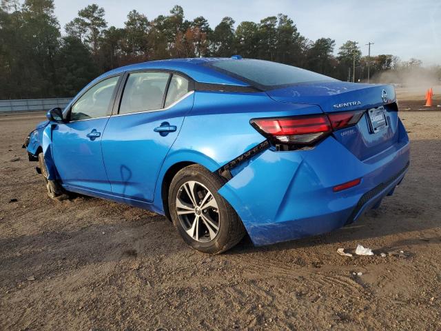 3N1AB8CV2NY286079 - 2022 NISSAN SENTRA SV BLUE photo 2