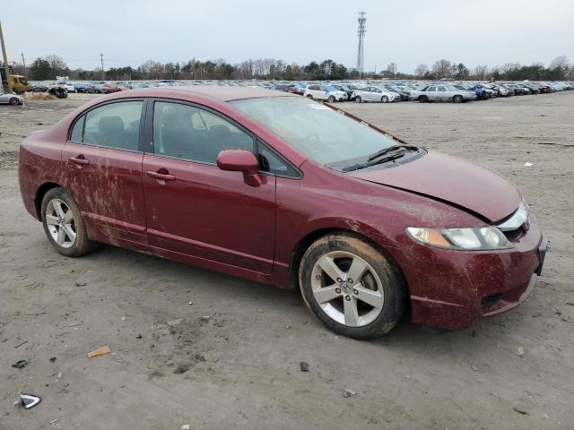 2HGFA16669H349862 - 2009 HONDA CIVIC LX-S BURGUNDY photo 4