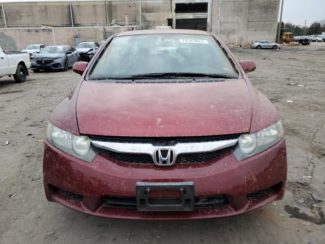 2HGFA16669H349862 - 2009 HONDA CIVIC LX-S BURGUNDY photo 5