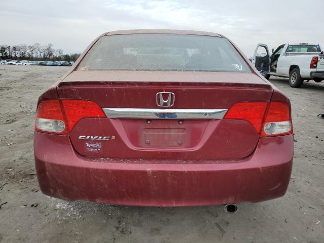 2HGFA16669H349862 - 2009 HONDA CIVIC LX-S برغندي صورة 6