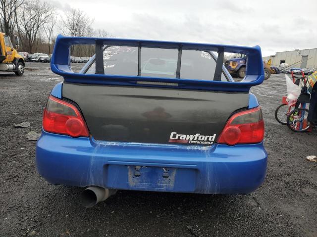 JF1GD706X5L502459 - 2005 SUBARU IMPREZA WRX STI BLUE photo 6