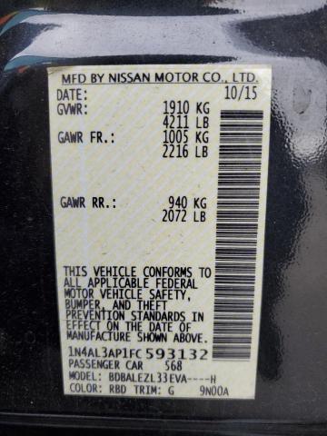 1N4AL3AP1FC593132 - 2015 NISSAN ALTIMA 2.5 GRAY photo 12