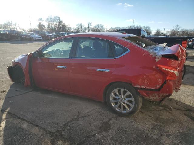 3N1AB7AP5KY244497 - 2019 NISSAN SENTRA S RED photo 2