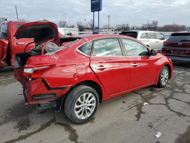 3N1AB7AP5KY244497 - 2019 NISSAN SENTRA S RED photo 3