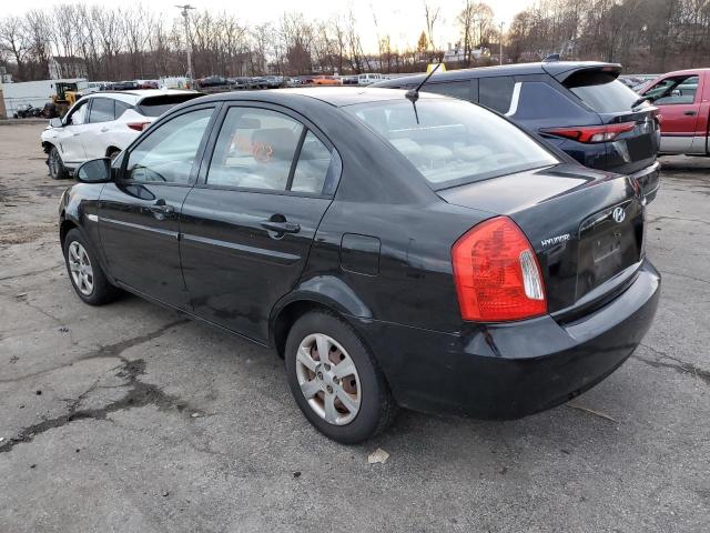 KMHCN46C57U104599 - 2007 HYUNDAI ACCENT GLS BLACK photo 2