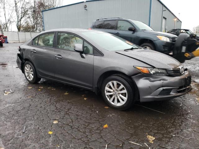 2HGFB2F94CH592672 - 2012 HONDA CIVIC EXL GRAY photo 4