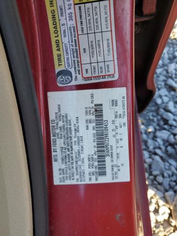 3FAHP07Z29R109453 - 2009 FORD FUSION SE RED photo 12