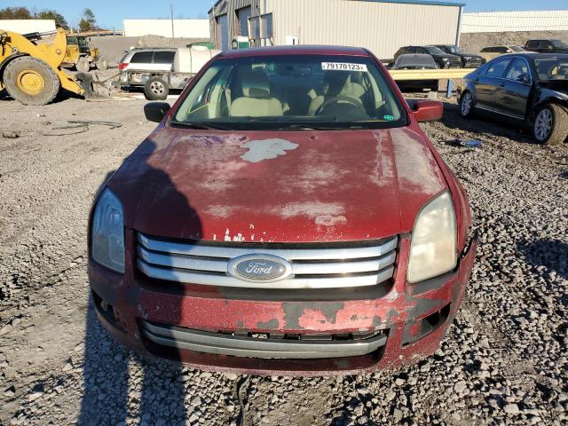 3FAHP07Z29R109453 - 2009 FORD FUSION SE RED photo 5