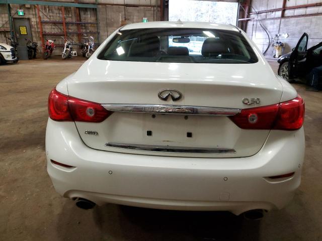 JN1BV7AR7EM687948 - 2014 INFINITI Q50 BASE WHITE photo 6