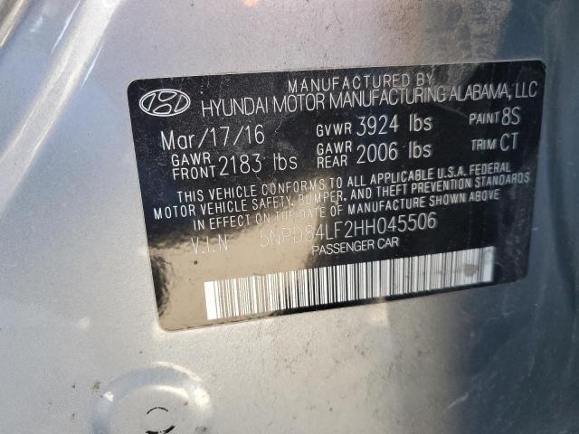 5NPD84LF2HH045506 - 2017 HYUNDAI ELANTRA SE SILVER photo 13