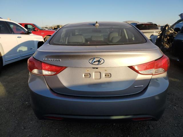 KMHDH4AE7BU129467 - 2011 HYUNDAI ELANTRA GLS GRAY photo 6