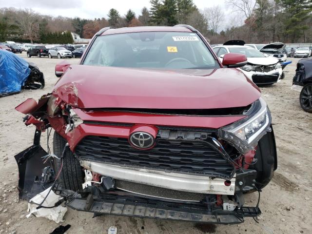 2T3P1RFV5KW032976 - 2019 TOYOTA RAV4 XLE RED photo 5