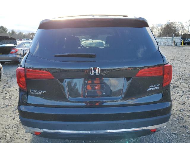 5FNYF6H00HB074833 - 2017 HONDA PILOT ELITE BLACK photo 6