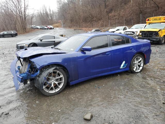 2C3CDXHG3KH507179 - 2019 DODGE CHARGER GT BLUE photo 1