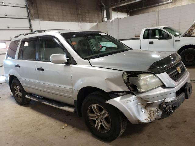 5FNYF18405B047231 - 2005 HONDA PILOT EX SILVER photo 4