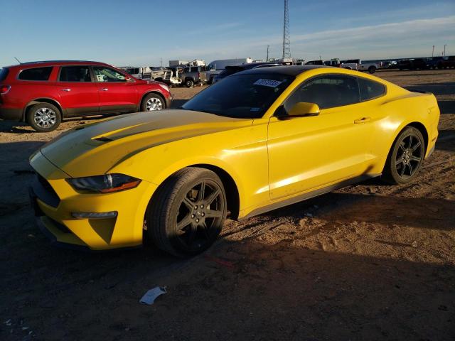 1FA6P8TH9J5117172 - 2018 FORD MUSTANG YELLOW photo 1