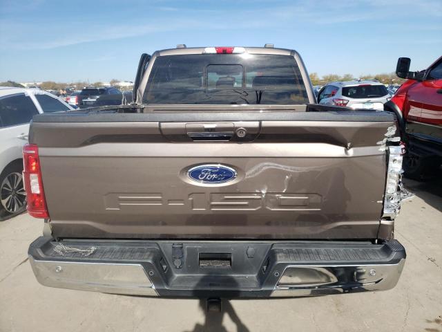 1FTFW1ED4MFC03762 - 2021 FORD F150 SUPERCREW BROWN photo 6