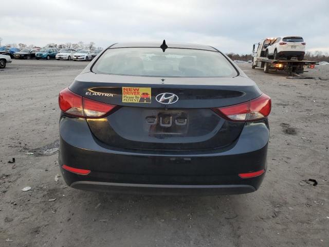 KMHDH4AE8FU263734 - 2015 HYUNDAI ELANTRA SE BLACK photo 6