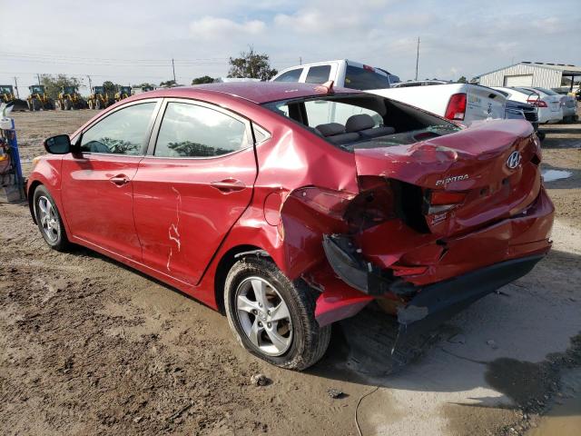 KMHDH4AE6FU442788 - 2015 HYUNDAI ELANTRA SE RED photo 2